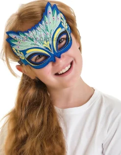 Best Sale Blue Peacock Fantasy Mask Dreamy Dress-Ups