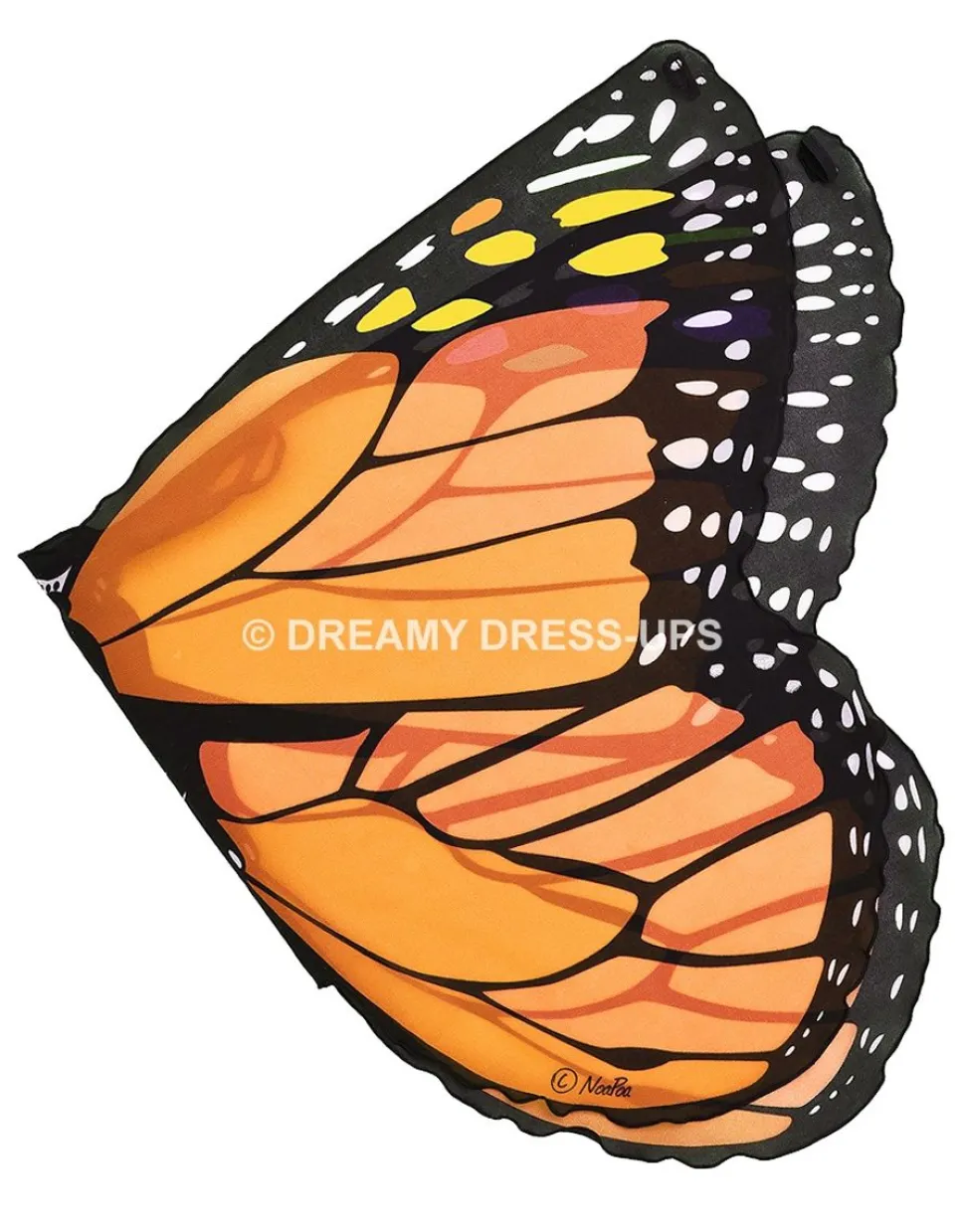 Outlet Orange Monarch Butterfly Fantasy Wings Dreamy Dress-Ups