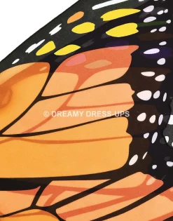 Outlet Orange Monarch Butterfly Fantasy Wings Dreamy Dress-Ups